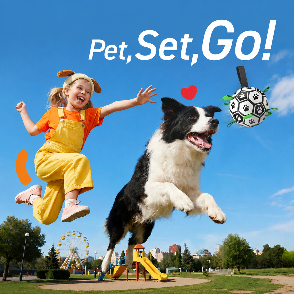 Interactive Dog Soccer Ball – Built for Active Outdoor Fun
