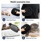 Pet Hair Removal Glove with Dual-Sided Electrostatic Bristles Fursera