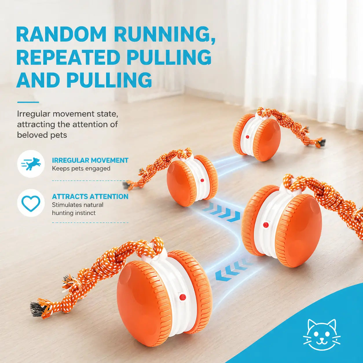 Interactive Dog Toy Ball – Automatic Moving Smart Ball for Dogs Fursera