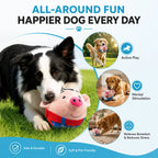 Squeaky Pig Dog Toy – Soft Plush Interactive Chew & Play Toy Fursera