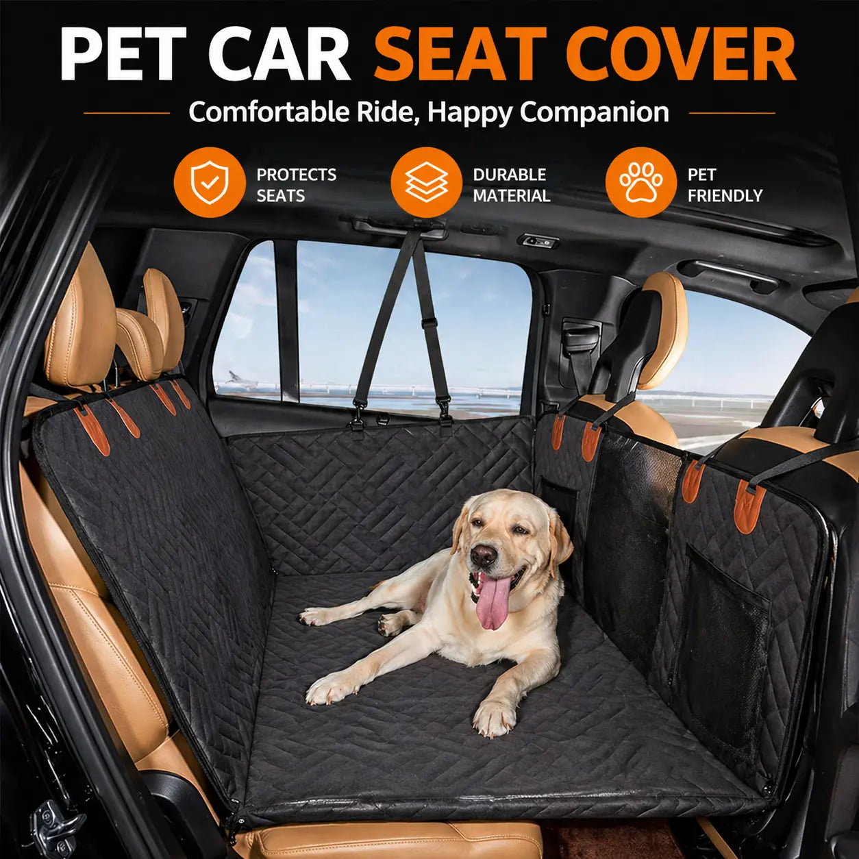 Hard Bottom Dog Car Seat Extender Fursera