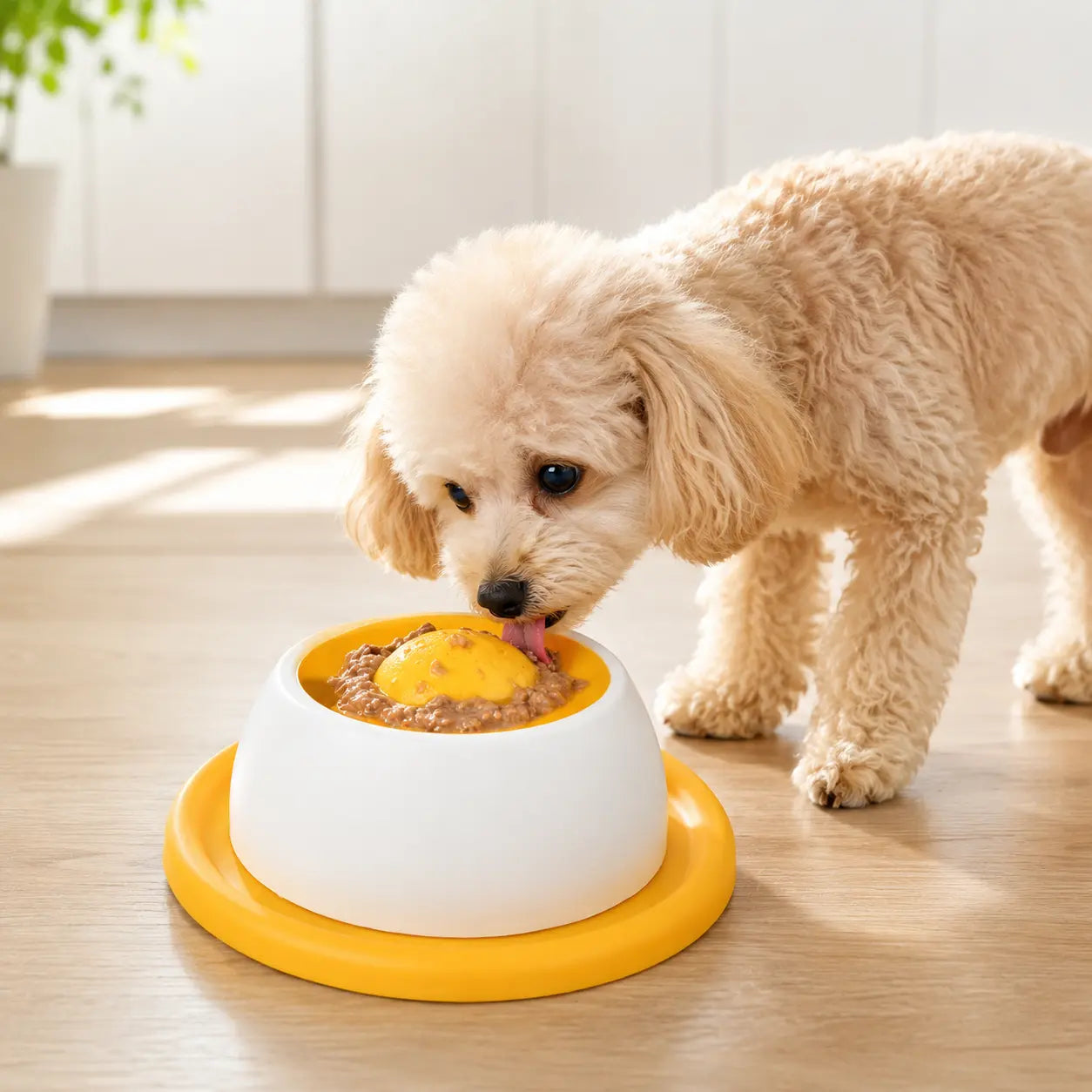 Slow Feeder Dog Bowl for Liquid Treats Non-Slip & Easy Clean