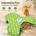 Interactive Hide & Seek Cat Toy with Moving Feather