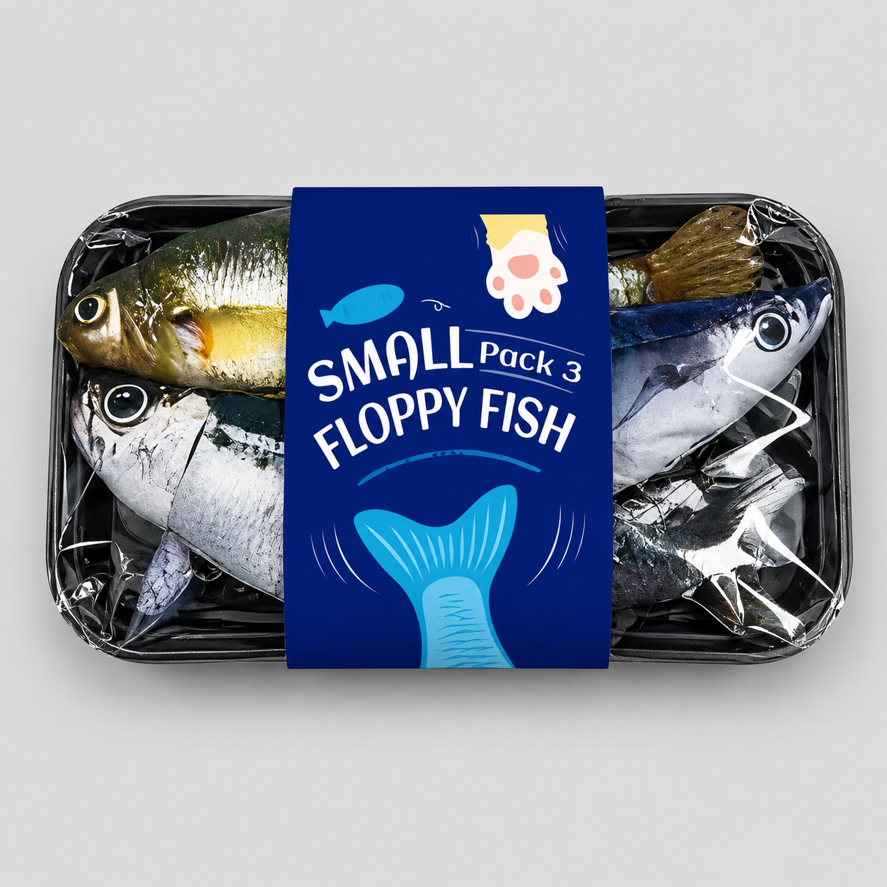 Electric Realistic Flopping Fish Cat Toys – 3 Pack