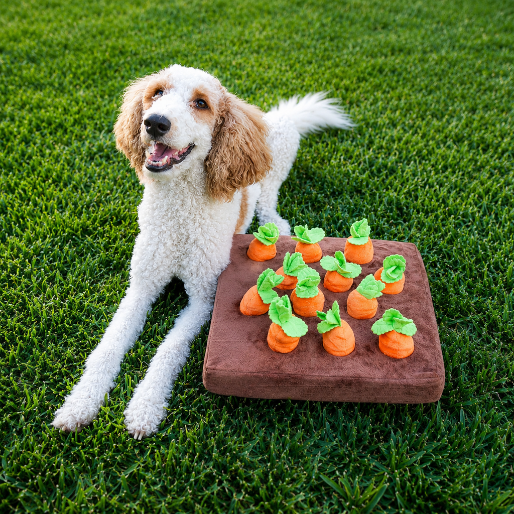Carrot Garden Interactive Treat-Hiding Toy for Dogs