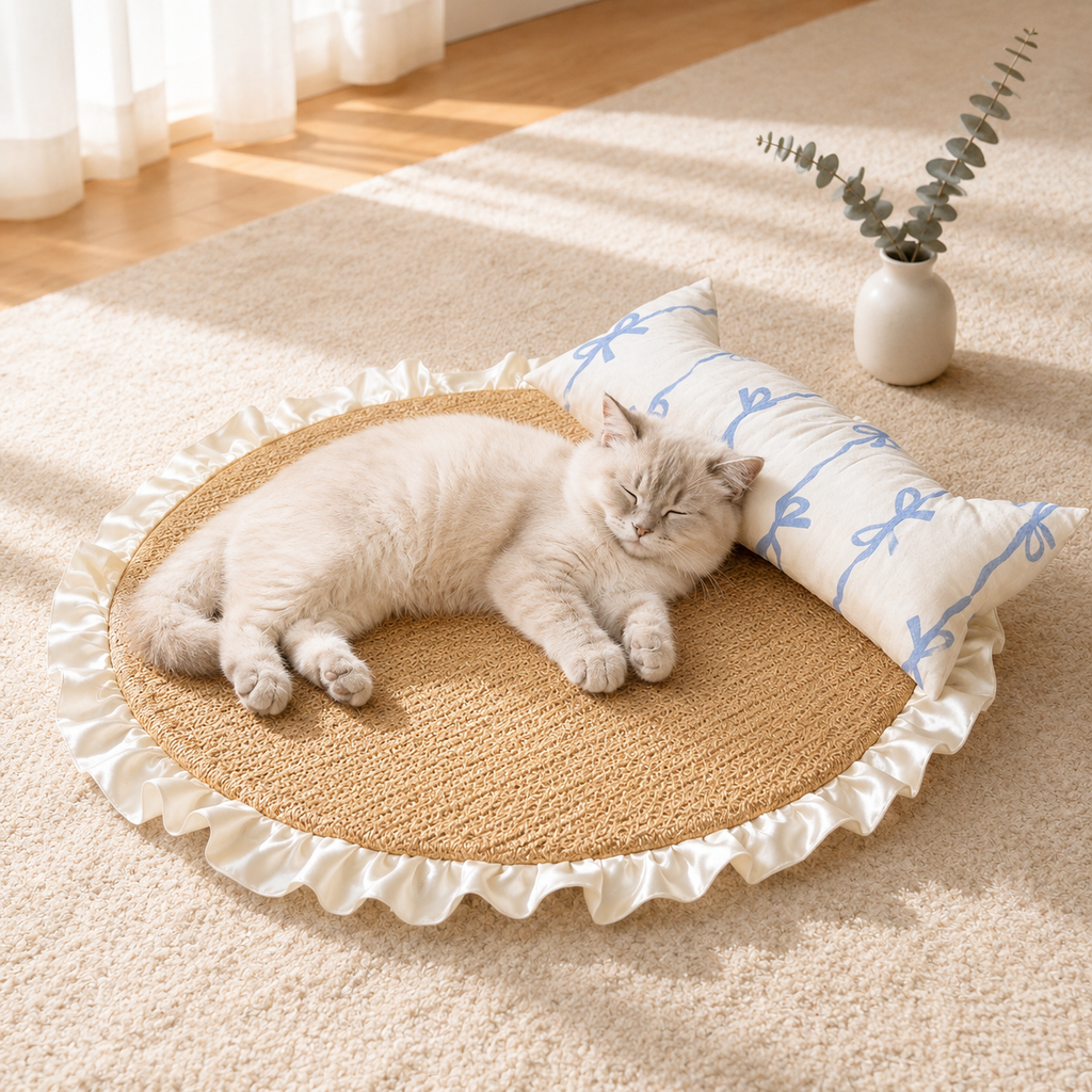 Cooling Cat Sofa Bed with Pillow