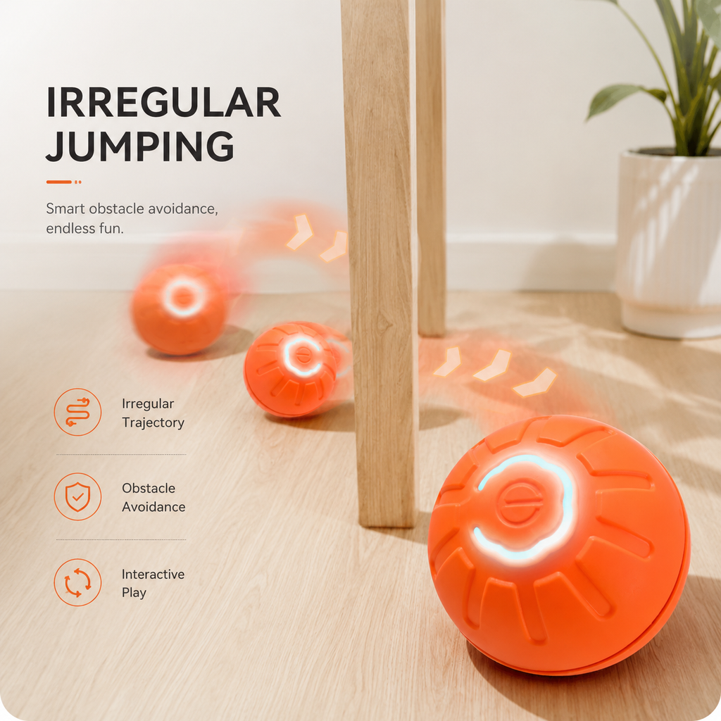 Interactive Pet Toy Ball – Smart Self-Moving