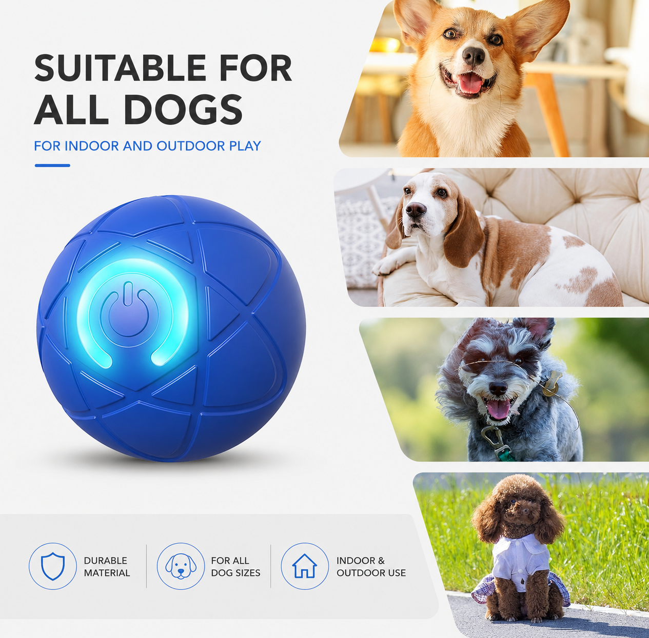 Interactive Pet Toy Ball – Smart Self-Moving