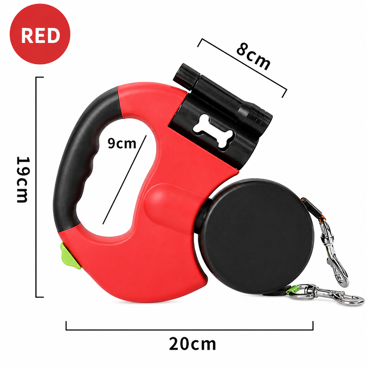 Tangle-Free Two-in-One Retractable Dog Leash