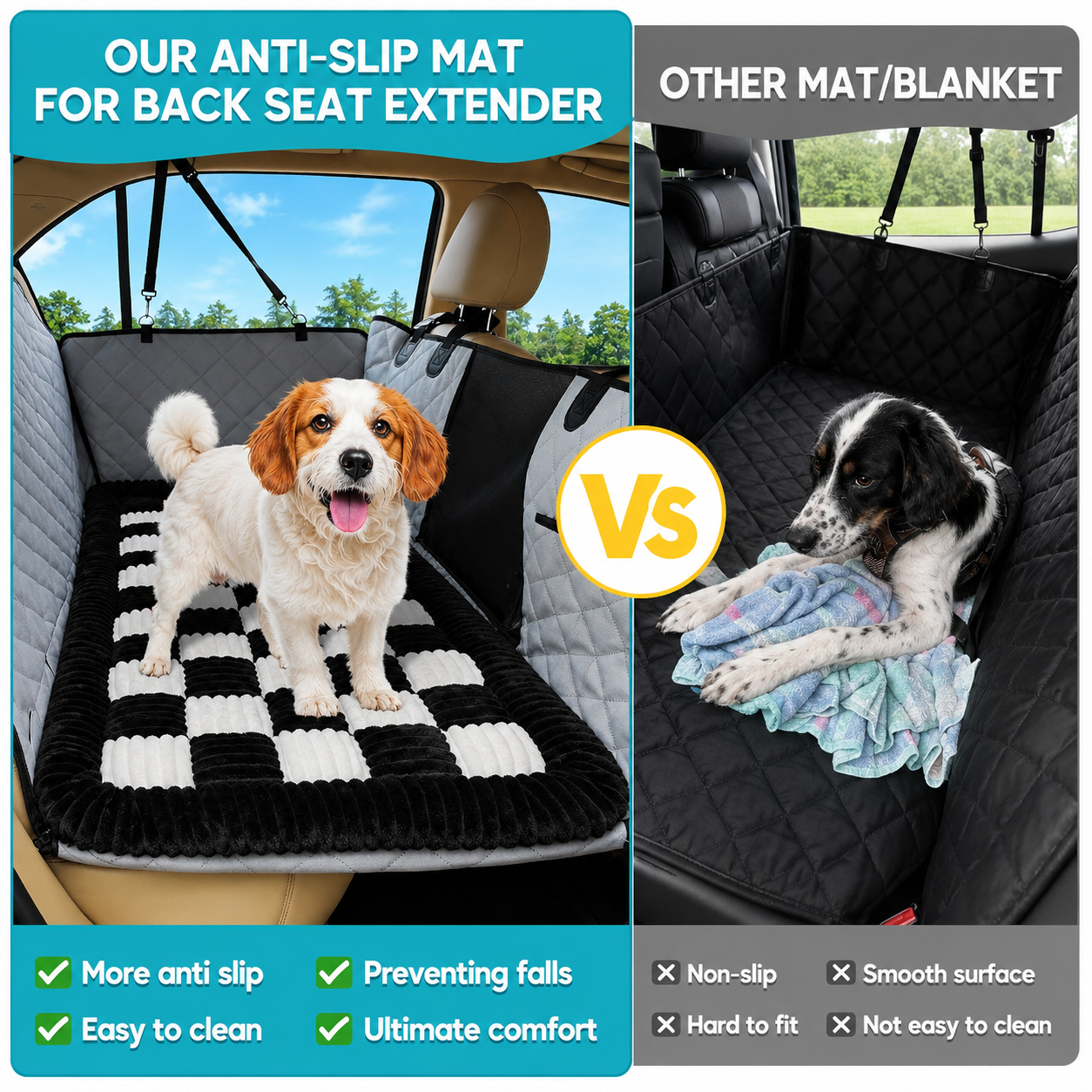 Deluxe Back Seat Dog Bed Mat