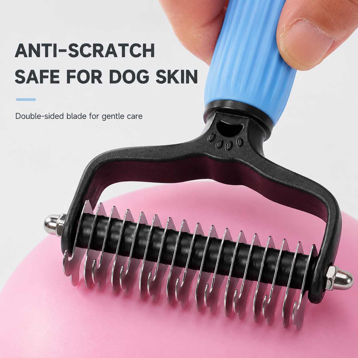 Dog Grooming Comb – Shedding & Detangling Tool