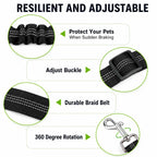 Dog Seat Belt – Shockproof Adjustable Car Safety Leash Fursera