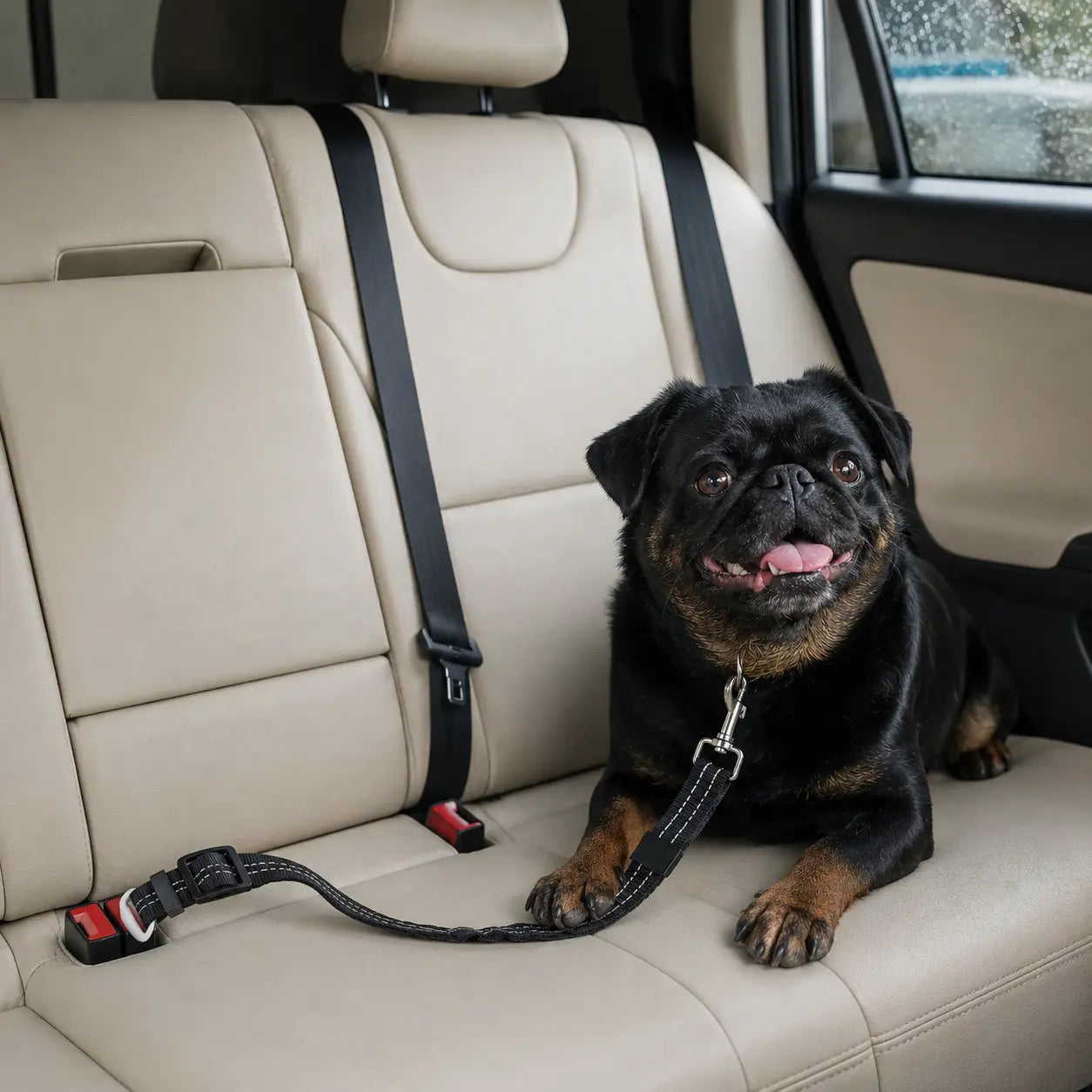 Dog Seat Belt – Shockproof Adjustable Car Safety Leash Fursera