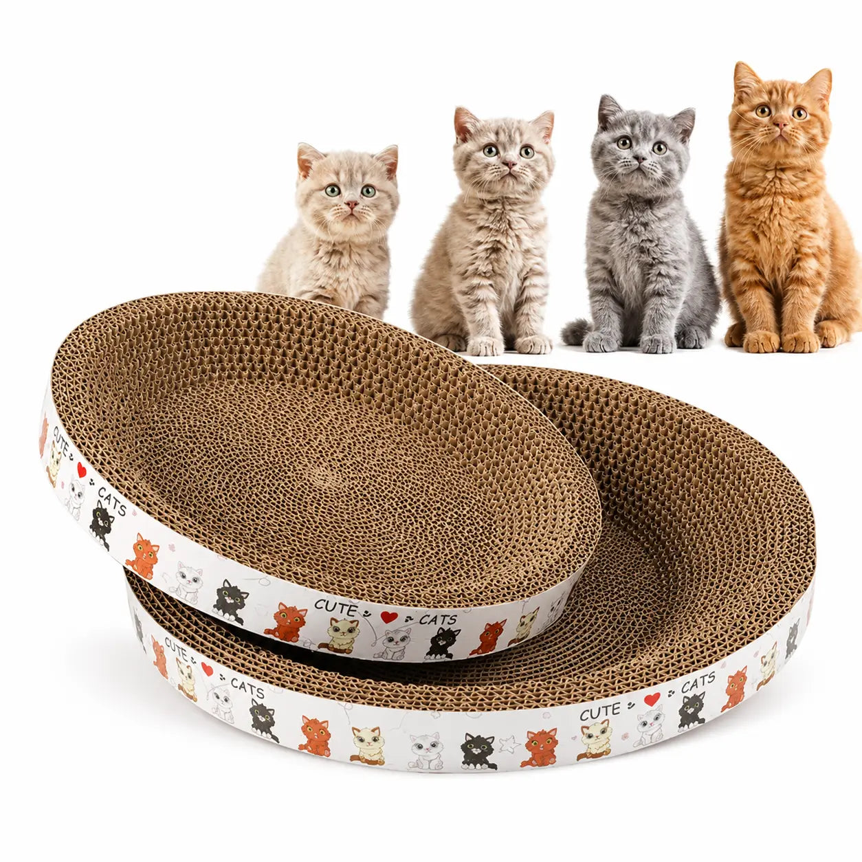 Cardboard Paradise Cat Bed for Stress-Relief, Claw Health & Furniture Safety Fursera