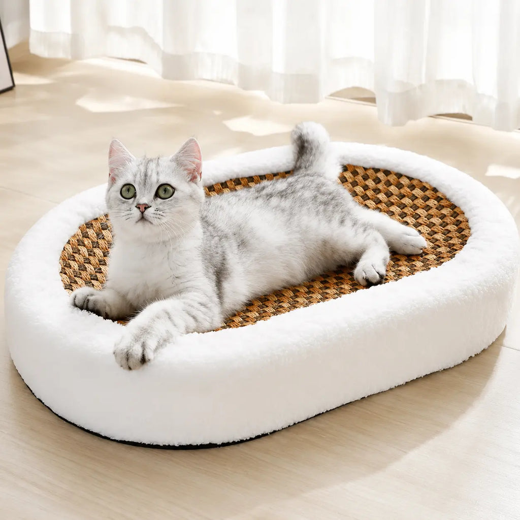 Scratch Lounge – Soft Plush Lounge Bed for Indoor Cats Fursera