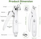 2-in-1 Pet Nail Trimmer & Grinder with LED Light