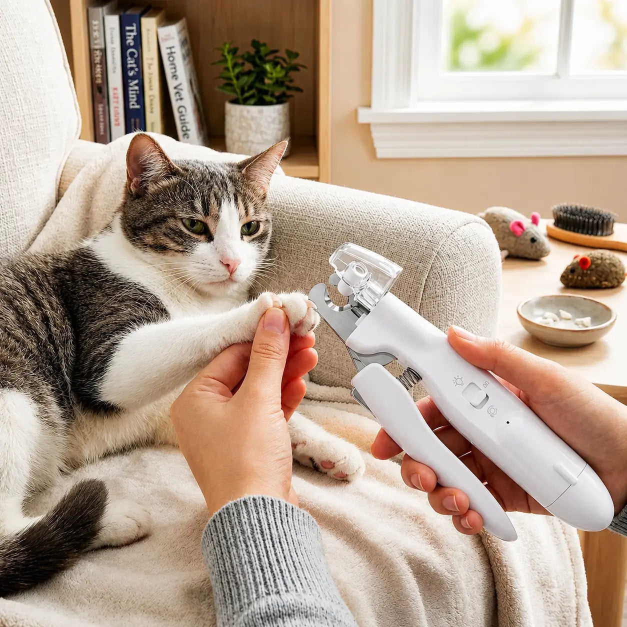 2-in-1 Pet Nail Trimmer & Grinder with LED Light