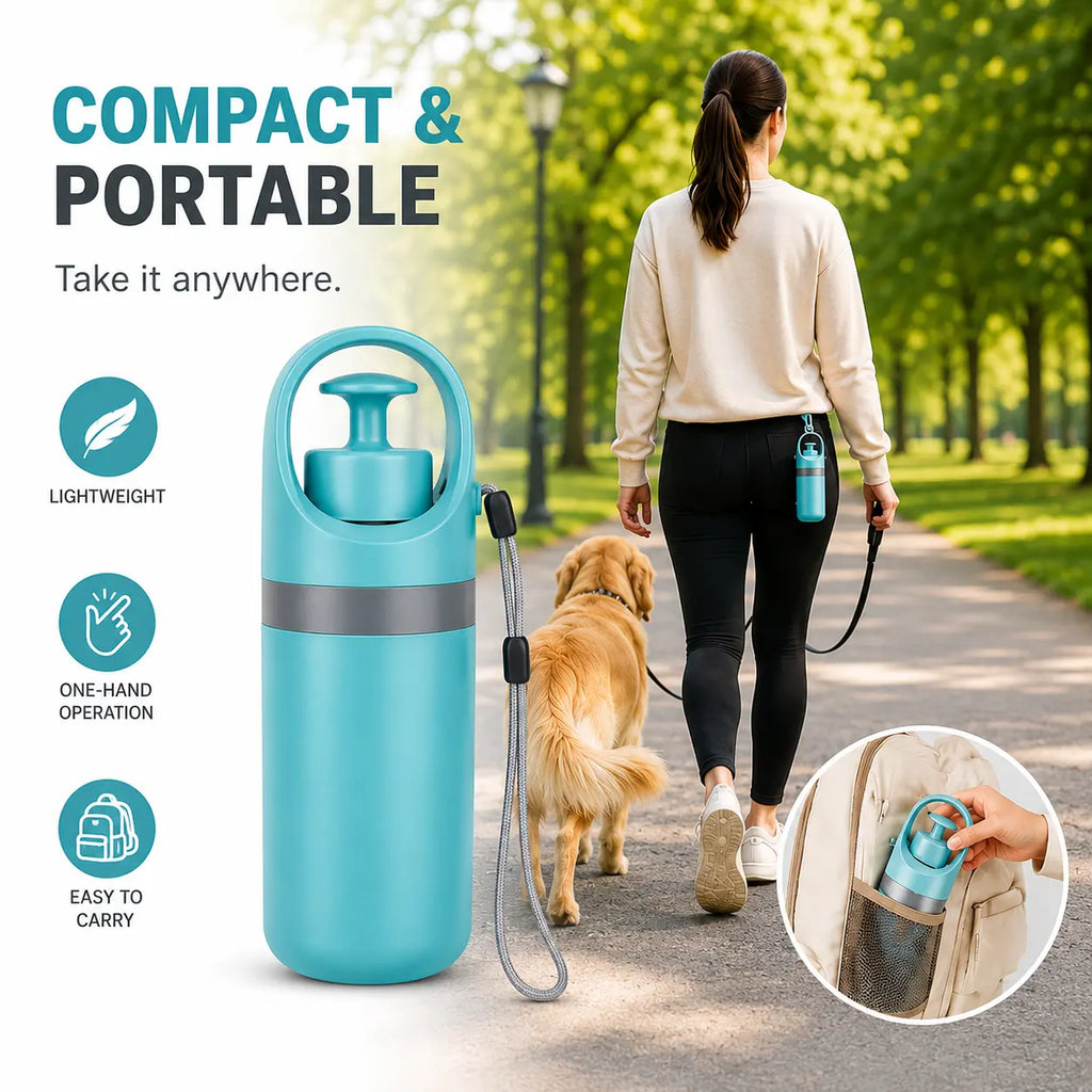 Dog Poop Scooper with Bags | Portable Pet Waste Cleaner