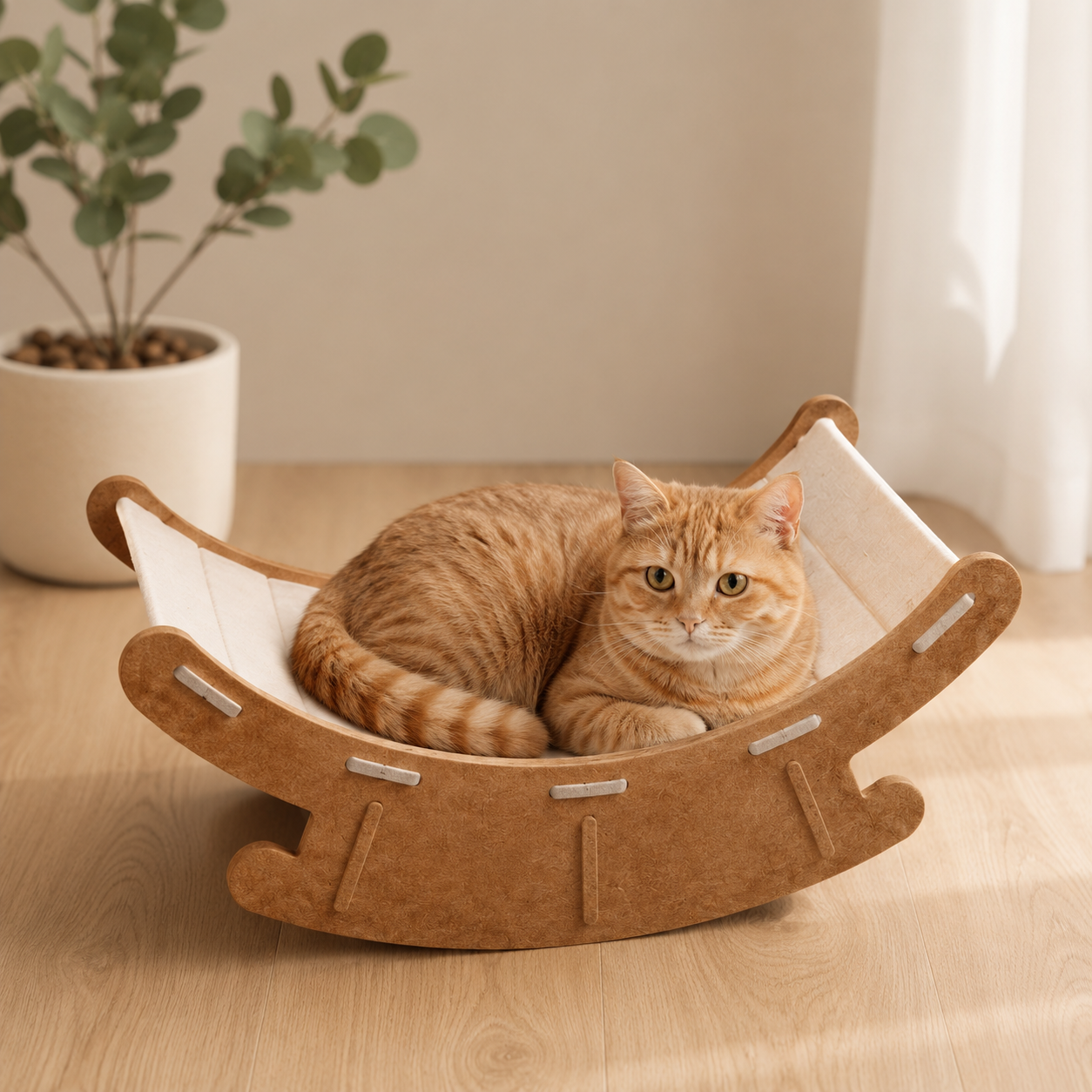 Premium Cat Rocking Bed & Scratching Lounge