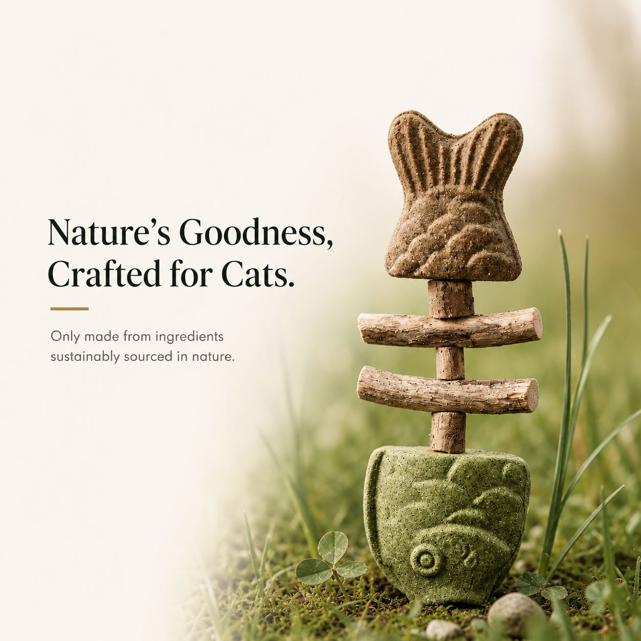 Fish Bone Cat Dental Chew Toy