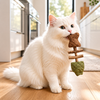 Fish Bone Cat Dental Chew Toy