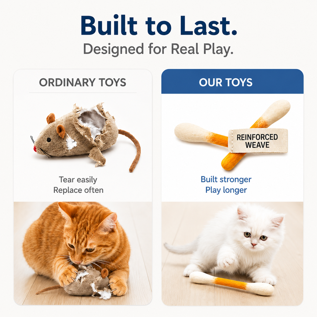 Giant Q Tip Cat Toy with Catnip (6PCS)