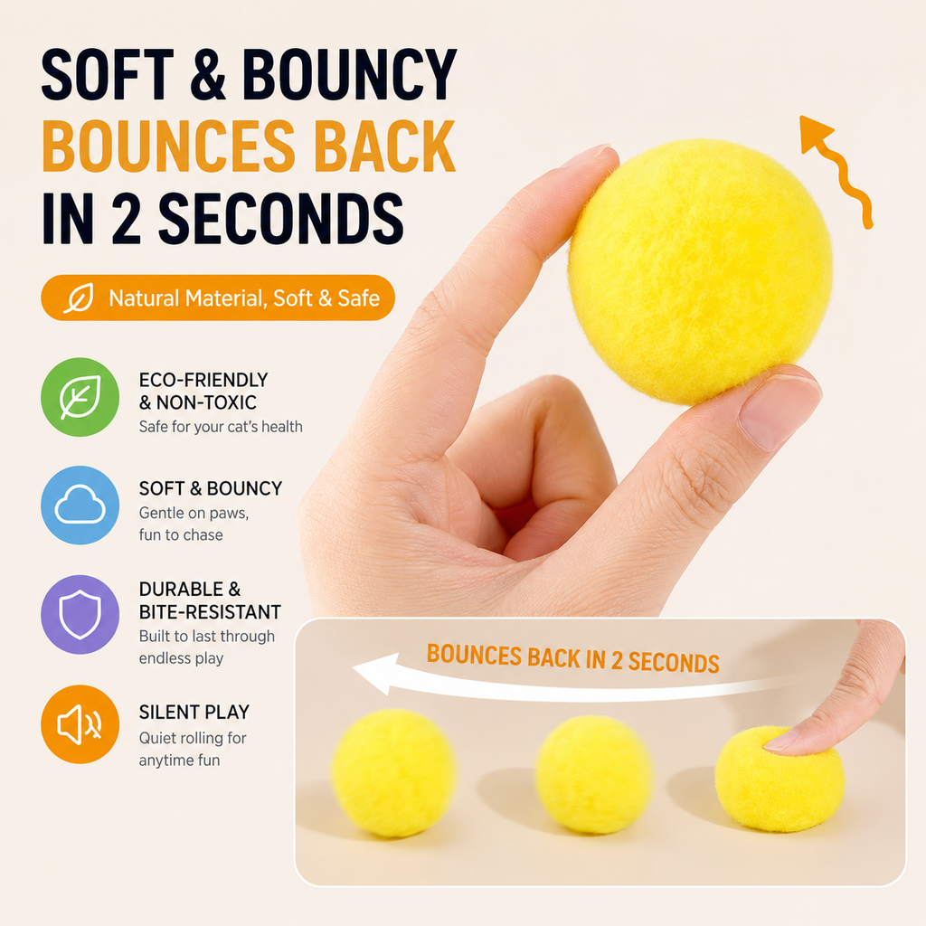 Interactive Cat Fetch Toy with Launcher Gun
