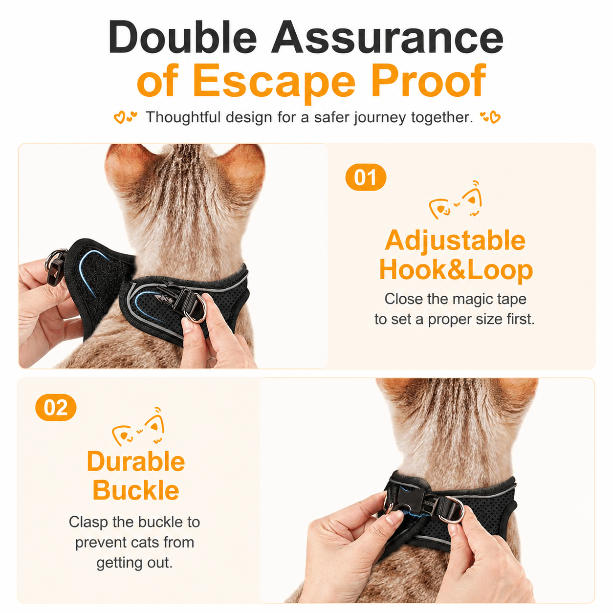 Breathable Adjustable Pet Harness &amp; Leash Set