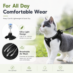Breathable Adjustable Pet Harness &amp; Leash Set