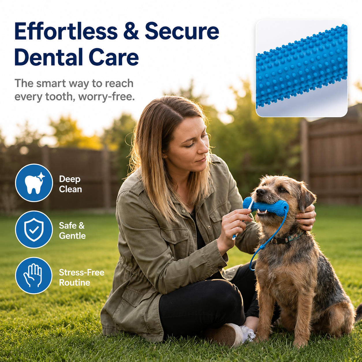 Dog Dental Chew Toy For Easier Teeth Brushing
