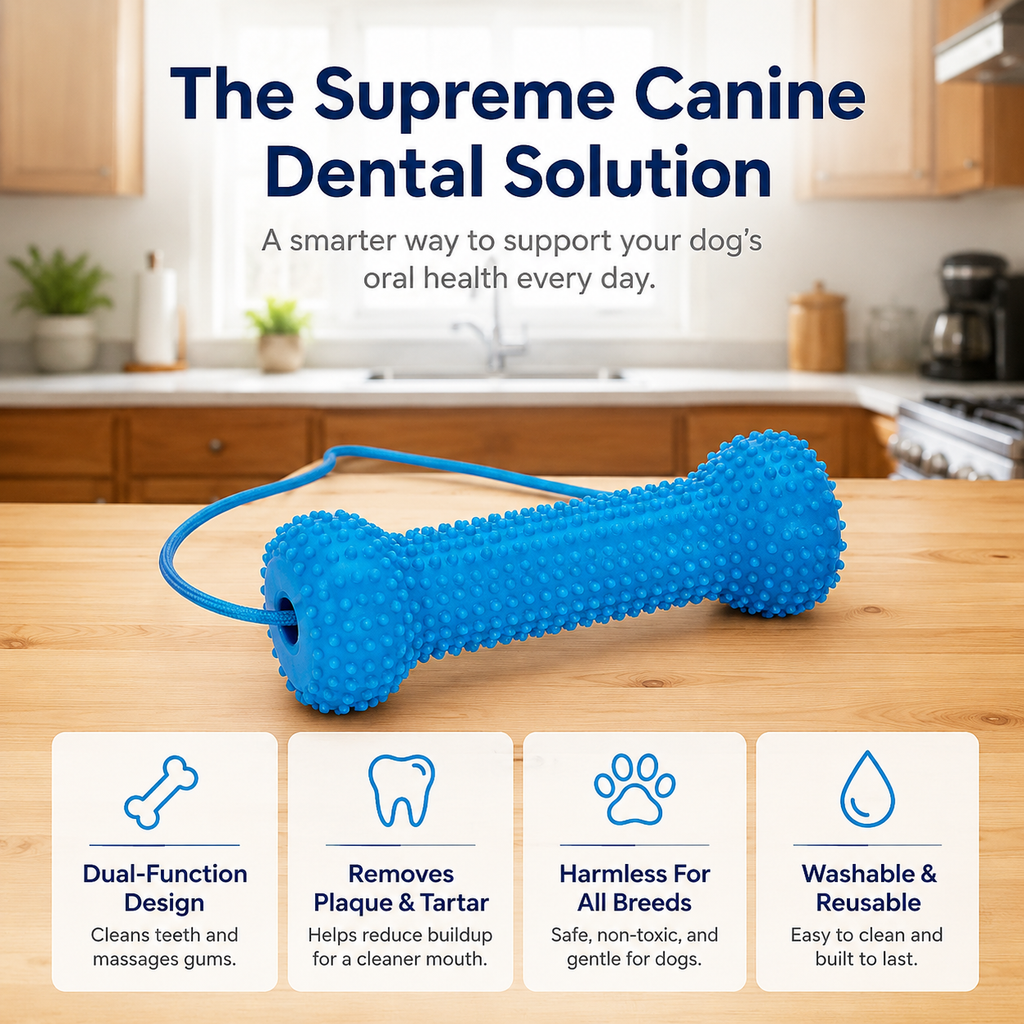 Dog Dental Chew Toy For Easier Teeth Brushing