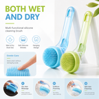2-in-1 Pet Bath Brush & Shampoo Dispenser