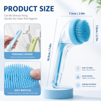 2-in-1 Pet Bath Brush & Shampoo Dispenser