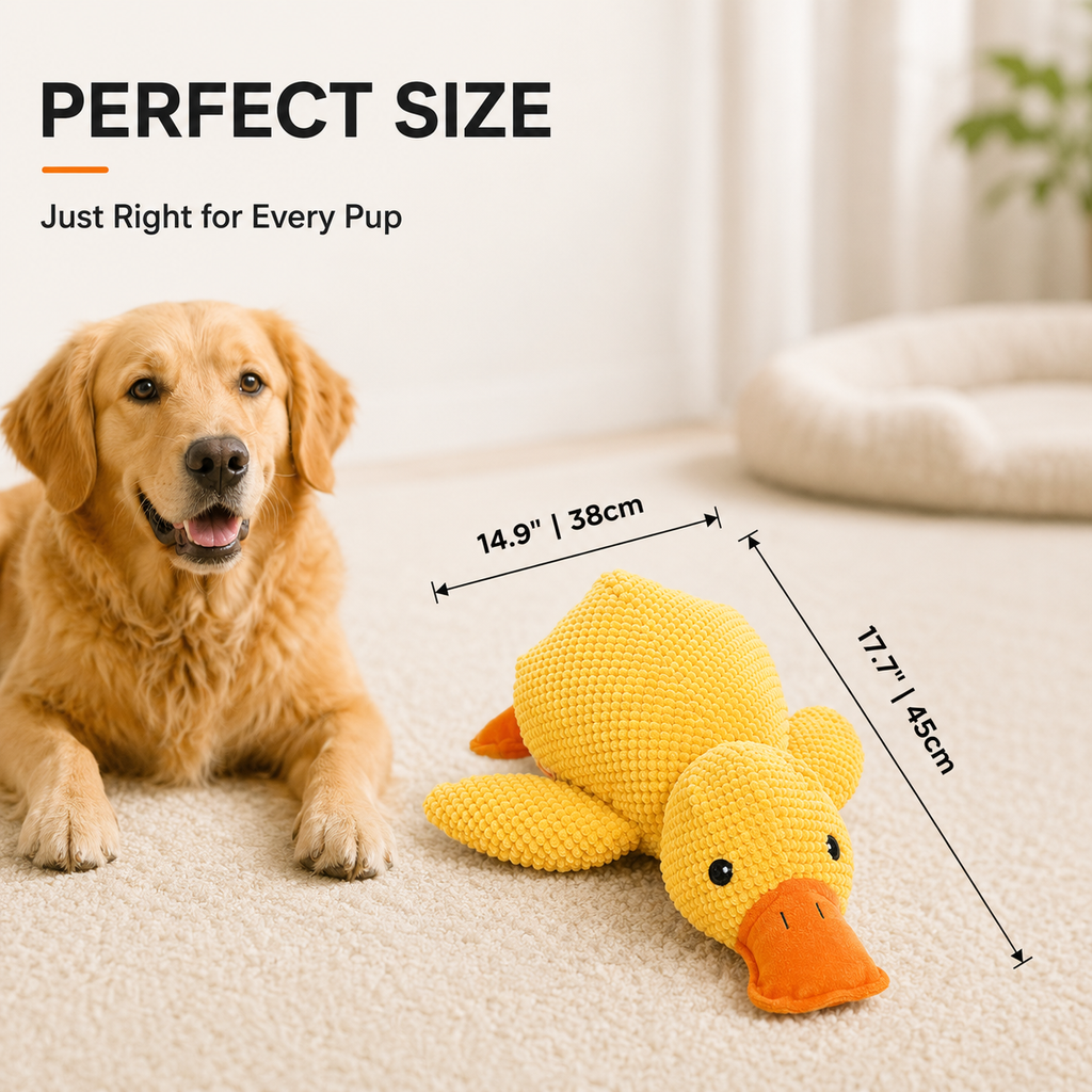 Squeaky Calming Duck Toy