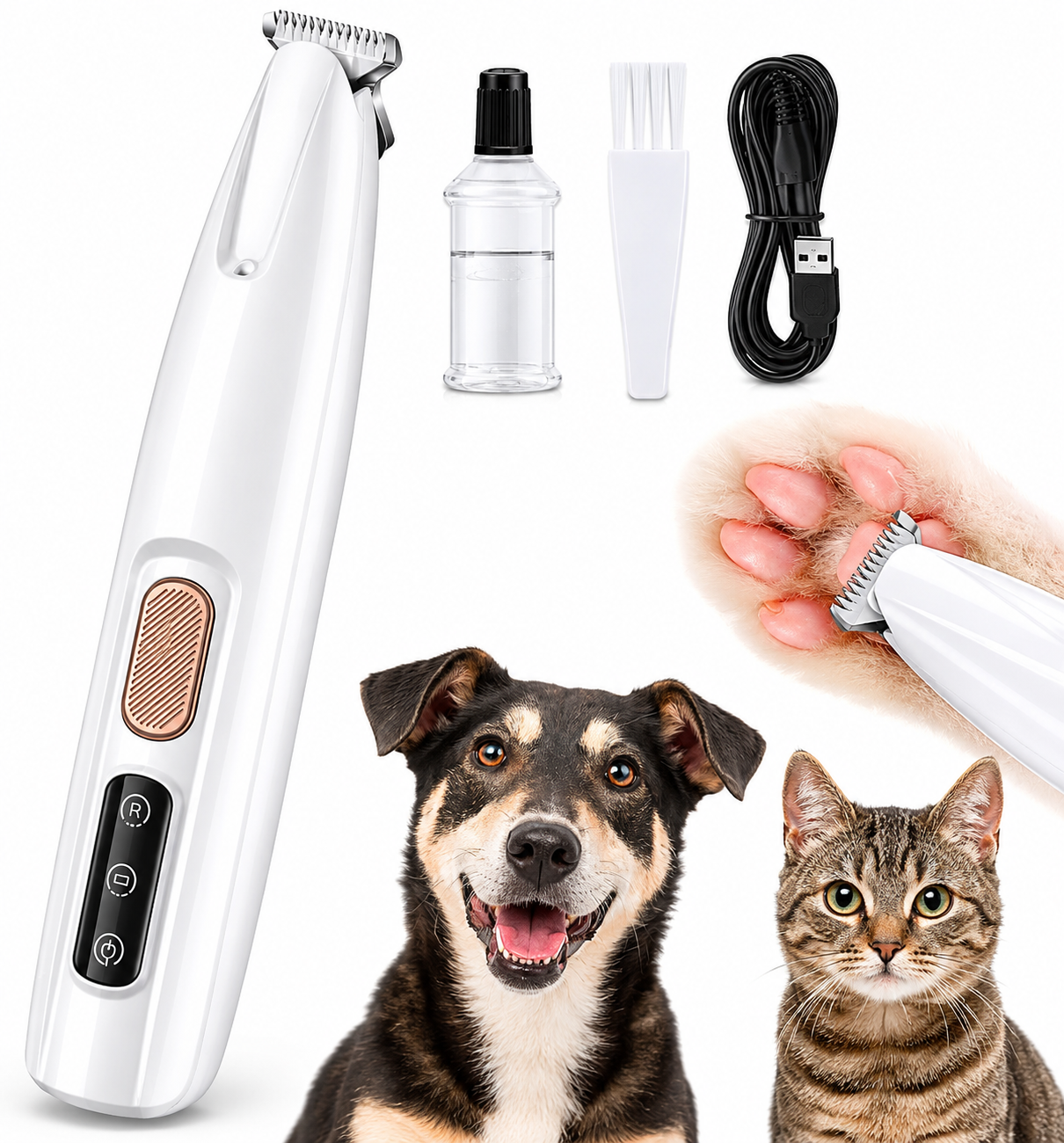 LED Pet Paw & Face Precision Trimmer
