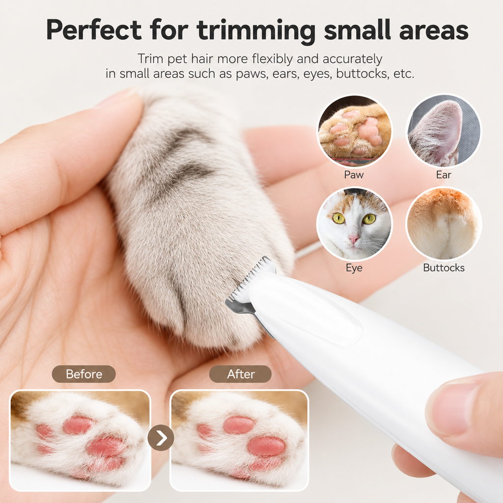 LED Pet Paw & Face Precision Trimmer