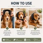 Calming Dog Ear Wrap for Fireworks, Thunder & Anxiety Relief
