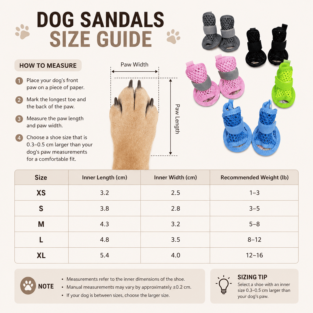 Breathable Mesh Summer Dog Sandals
