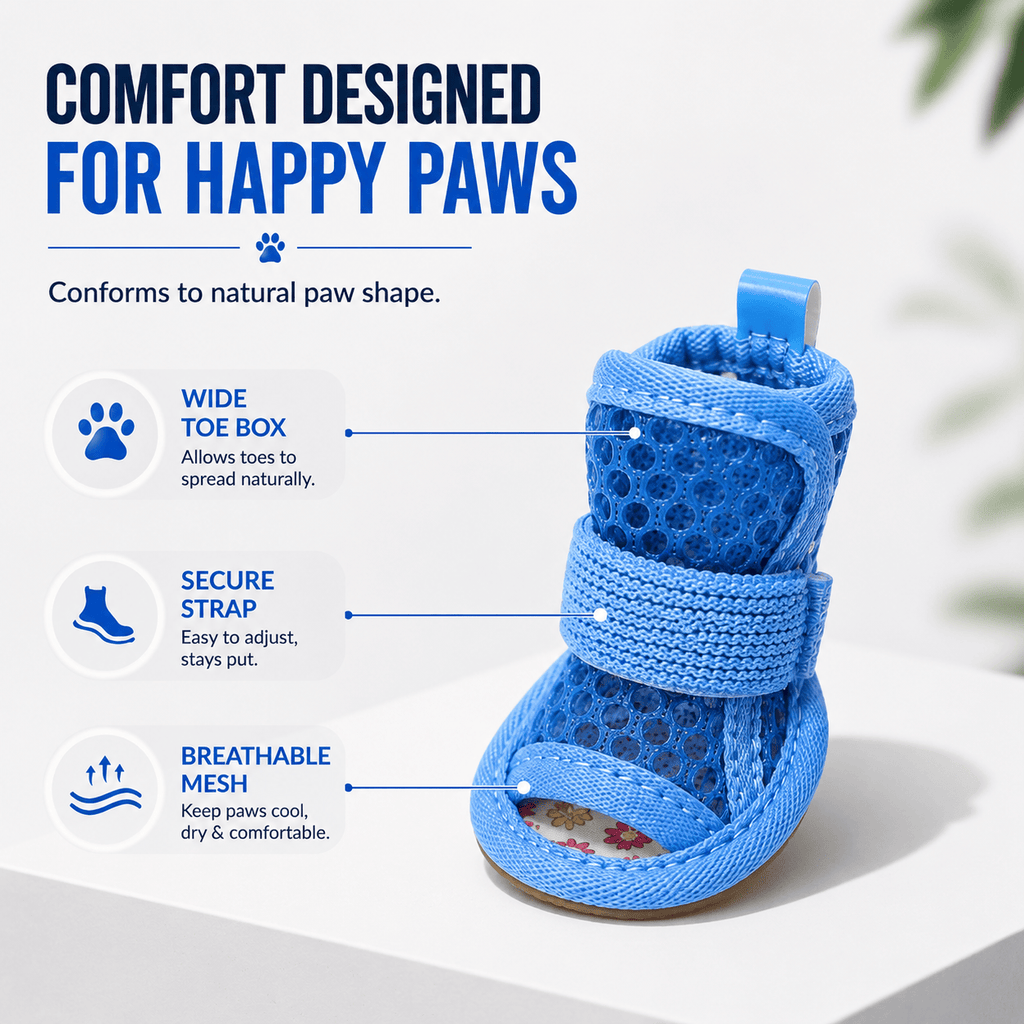 Breathable Mesh Summer Dog Sandals
