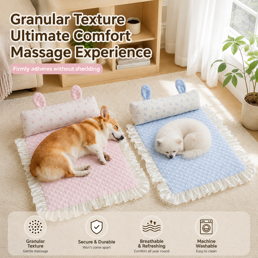 Cooling Rabbit Ear Pet Mat