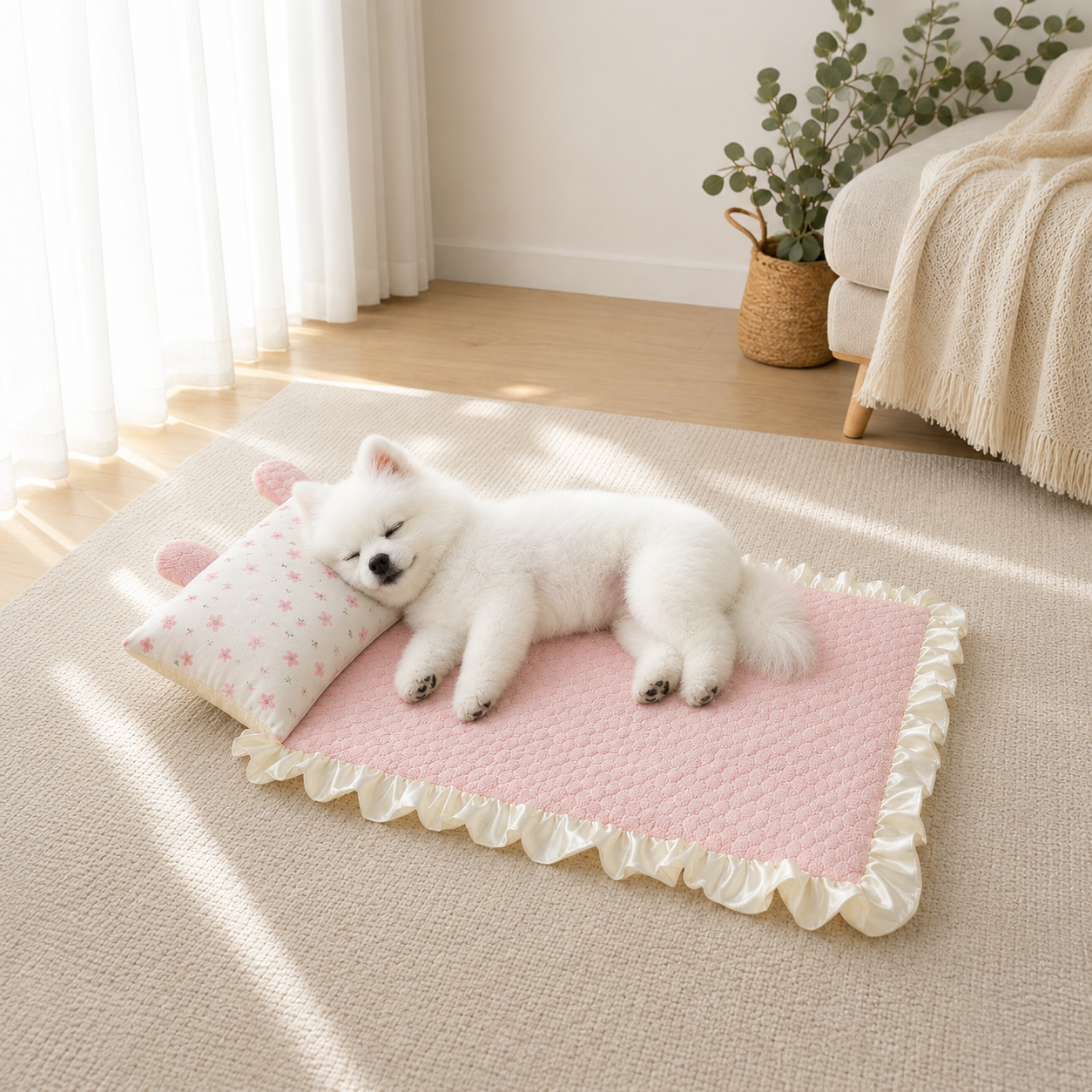 Cooling Rabbit Ear Pet Mat