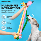Long Plush Squeaky Dog Toy – Durable Interactive Tug-of-War Chew Toy