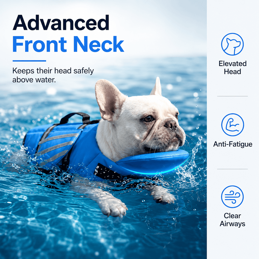 Reflective Angel Wing Dog Life Jacket Quick-Rescue Handle • Breathable Mesh • Reflective Safety