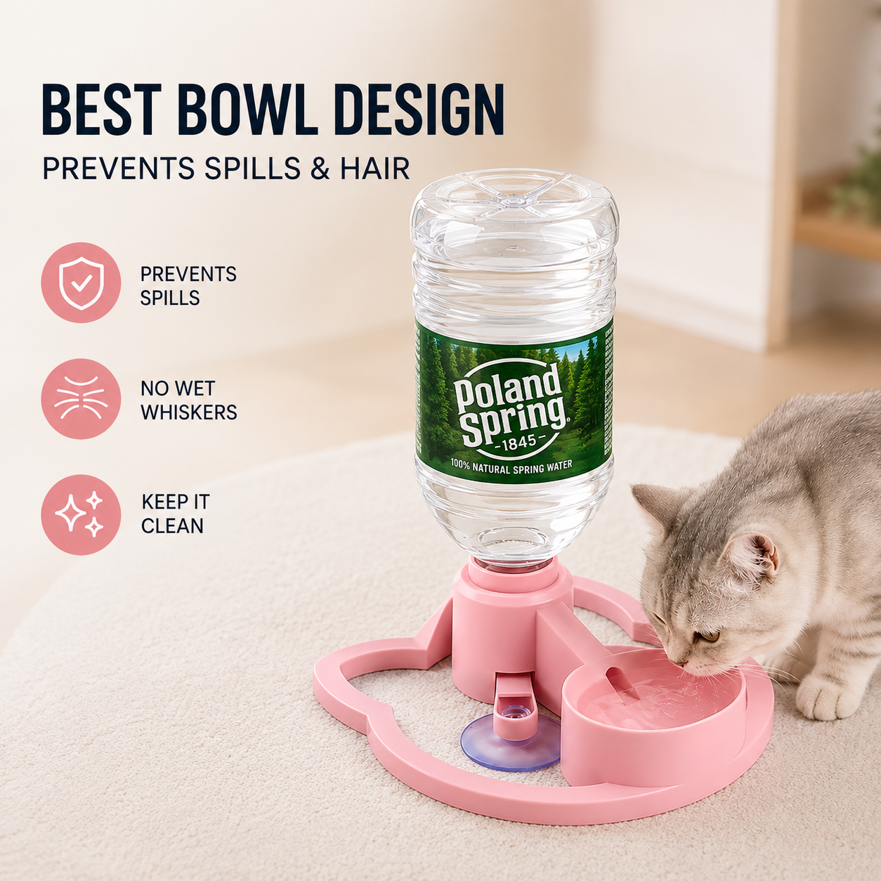 Gravity Pet Water Dispenser— No Electricity Required