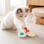 Interactive Suction Cup Cat Spinner Toy for Window & Glass | Rotating Cat Enrichment Toy