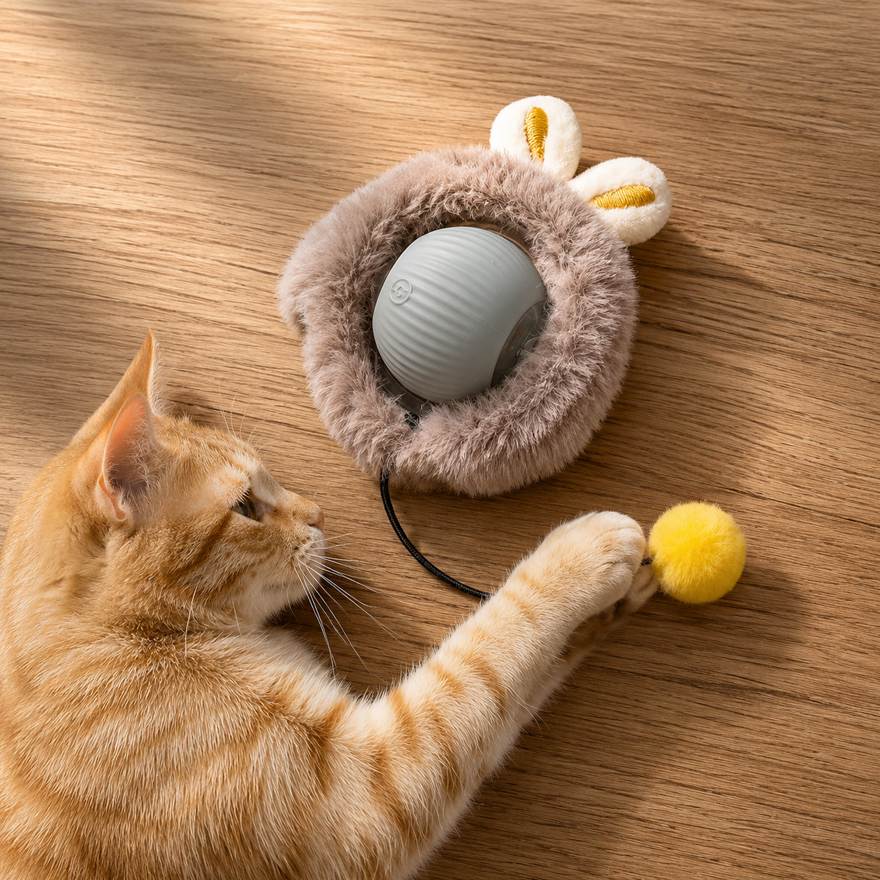 Plush Rolling Fun Ball – Smart Interactive Pet Toy for Dogs & Cats