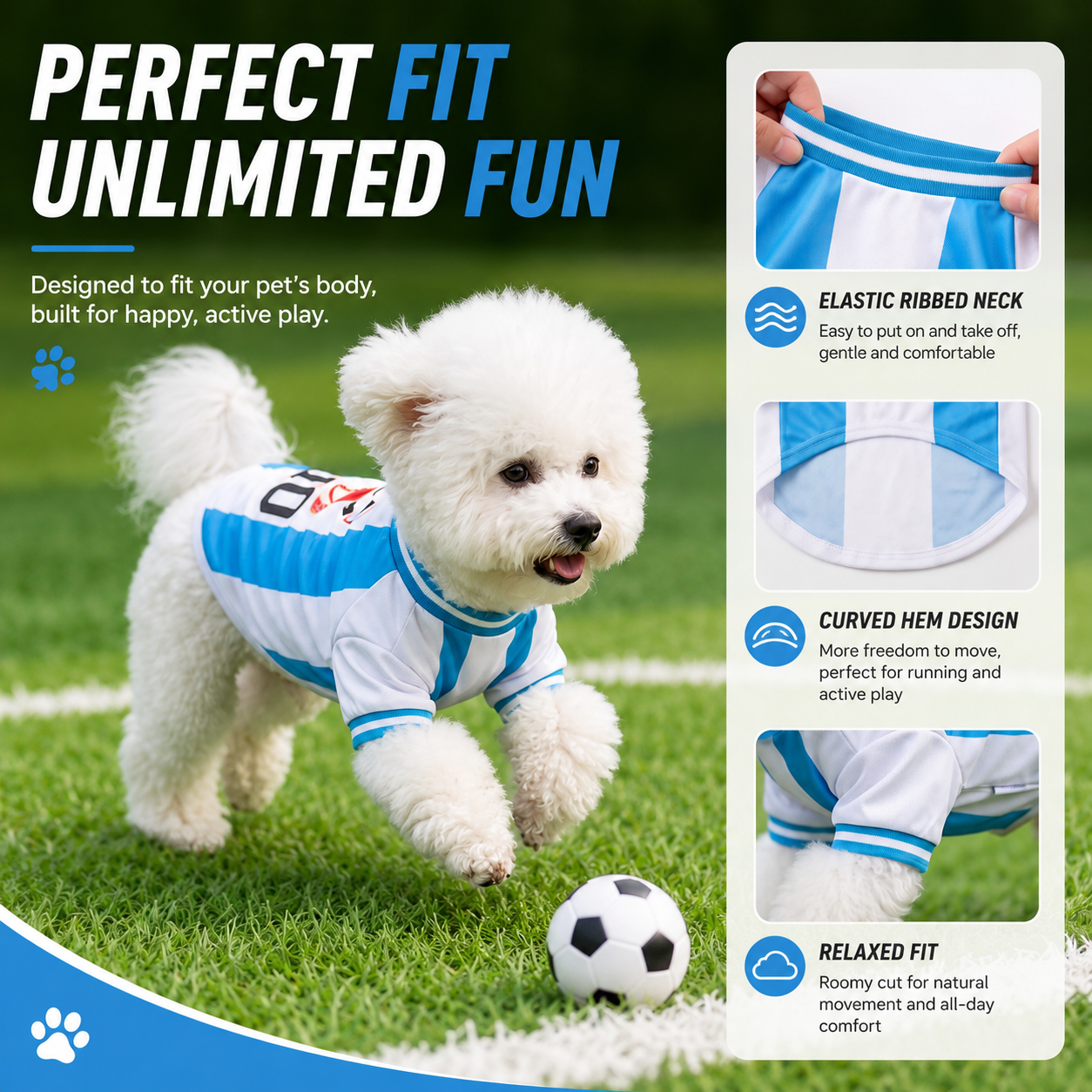 World Cup Dog Jerseys