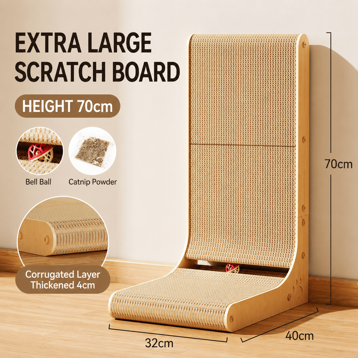 Cardboard Scratching Board for Indoor Cats