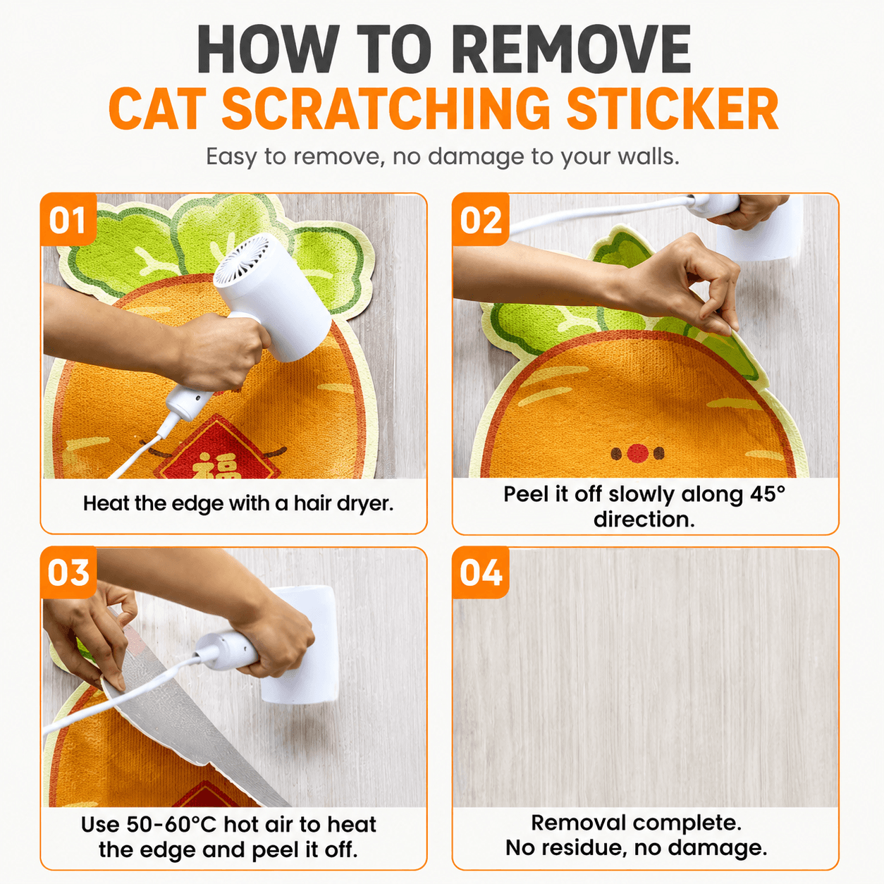 Removable Cat Scratching Pad Sticker