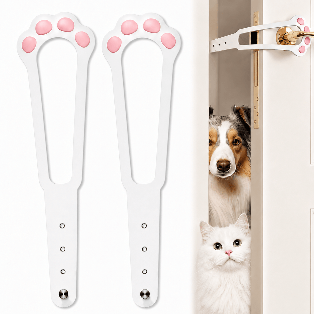 Adjustable Pet Door Holder – No-Drill Door Latch for Cats & Dogs